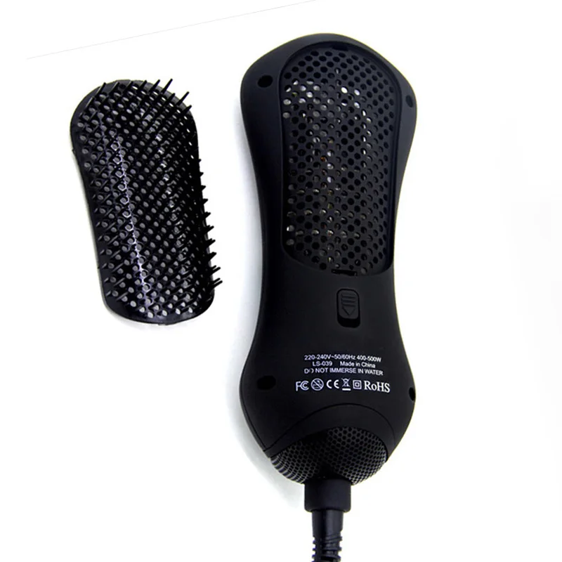 

Commercial Mini Far Infrared Hot Air Hair Comb Detangling Hair Dryer Brush Multifunction Dries & Combing Hair Modeling Comb