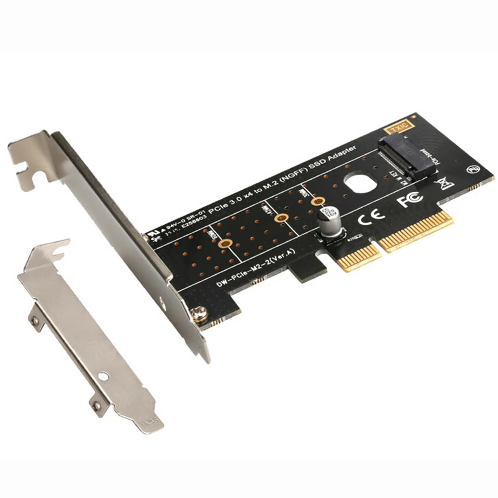 

NEW PCI-E PCI Express 3.0 X4 to NVME M.2 M KEY NVMe SSD PCIE M2 Riser Card Adapter Support 2230 2242 2260 2280 Type M.2 SSD