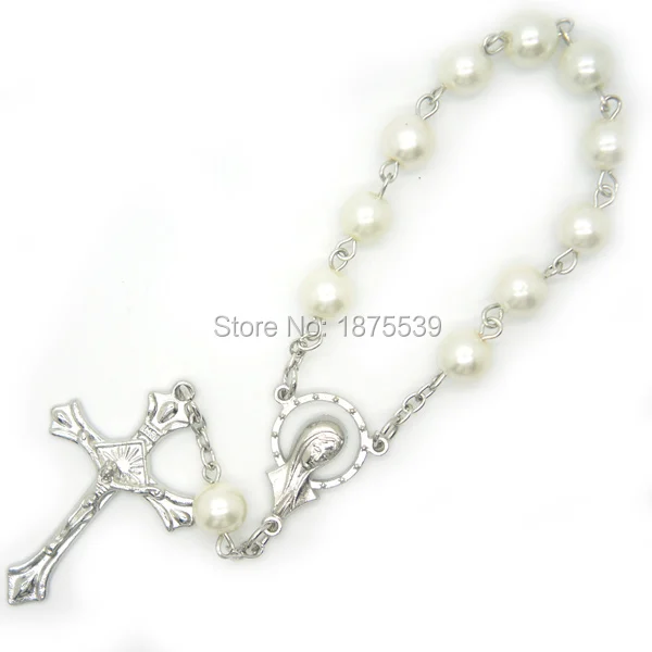 

Drop shipping glass bead decade rosaries many colors