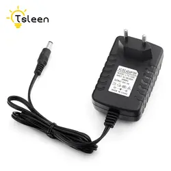 TSLEEN 12 В 2A AC 100 В-240 В конвертер Мощность адаптер Зарядное устройство Питание ЕС, США, Великобритания Plug 5,5 мм x 2,1 мм для видеонаблюдения RGB