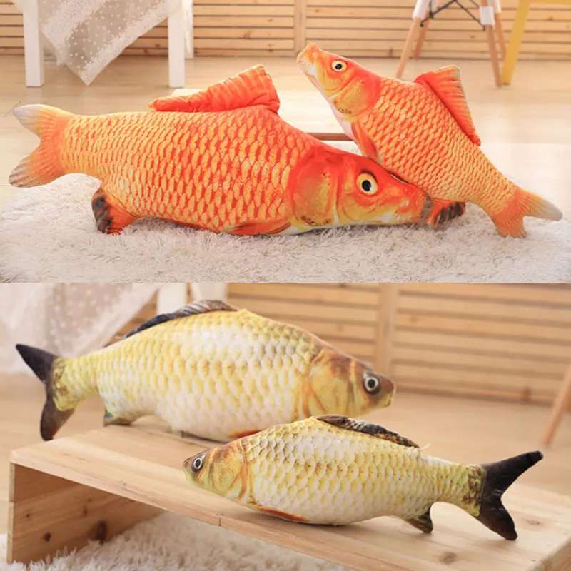 

Hot New Pet Toys Simulated Fluffy Artificial Fish Cat Toy Pillow for Pets Cats Kitties Kitten High Quality 9 DE22 XHC88