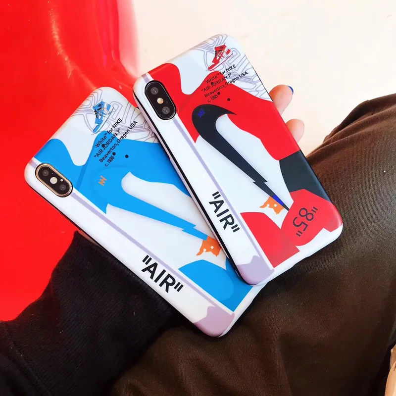 

Trend sports Brand OW Off Arrow Air Jordan AJI Shoes Phone Cases For iphone 6 6S 7 8 Plus X XS XR MAX Soft Silicon Back Cover