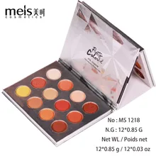 

2018 MEIS Brand Eye shadow Fashion 12 Color Eye shadow Palette Make up Palette Matte Shimmer Pigmented EyeShadow Powder MS1218