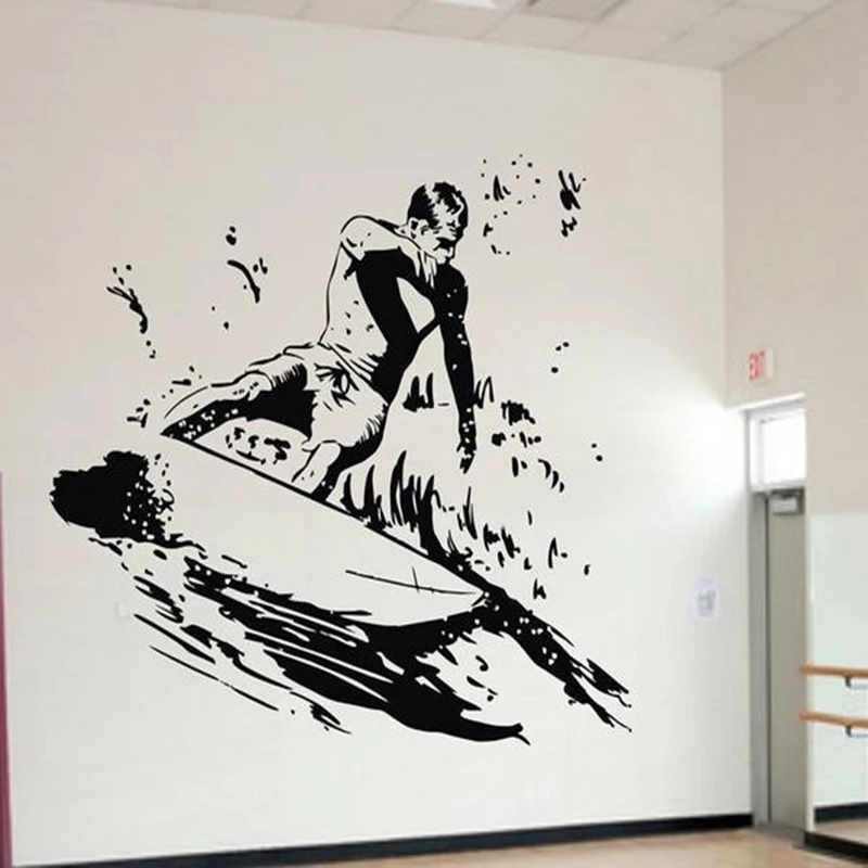 diy surfer wall stickers cool sports wall decals for boys room kids bedroom vinylk removable go - Sports Wall Stickers For Bedrooms diy surfer wall stickers cool sports wall decals for boys room kids bedroom vinylk removable go - Sports Wall Stickers For Bedrooms