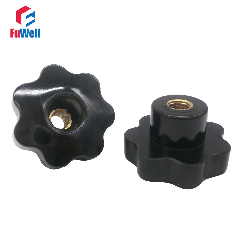 Aexit M10x60mm Star Ball Knobs Head Screw On Male Female Thread Machinery Clamping Male Ball Knobs Hand Knob 