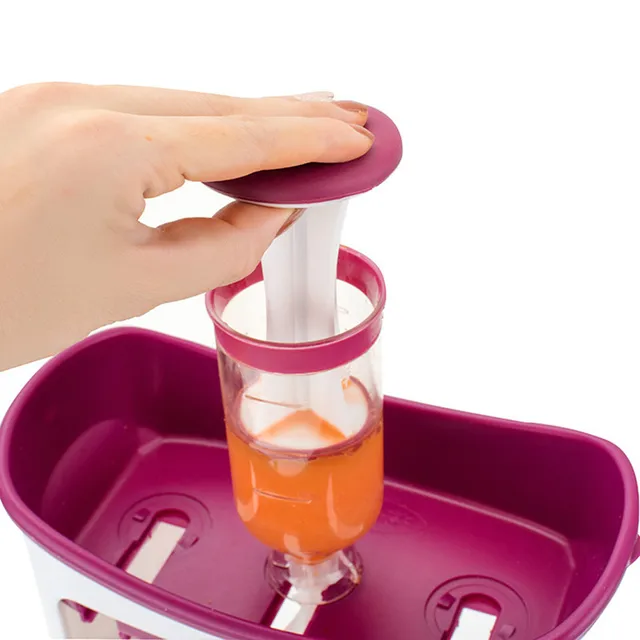 Baby Food Maker Food Squeeze Station Infant Feeding Containers Storage Baby Fruit Puree Packing Machine Toddler Solid Juice Make 3