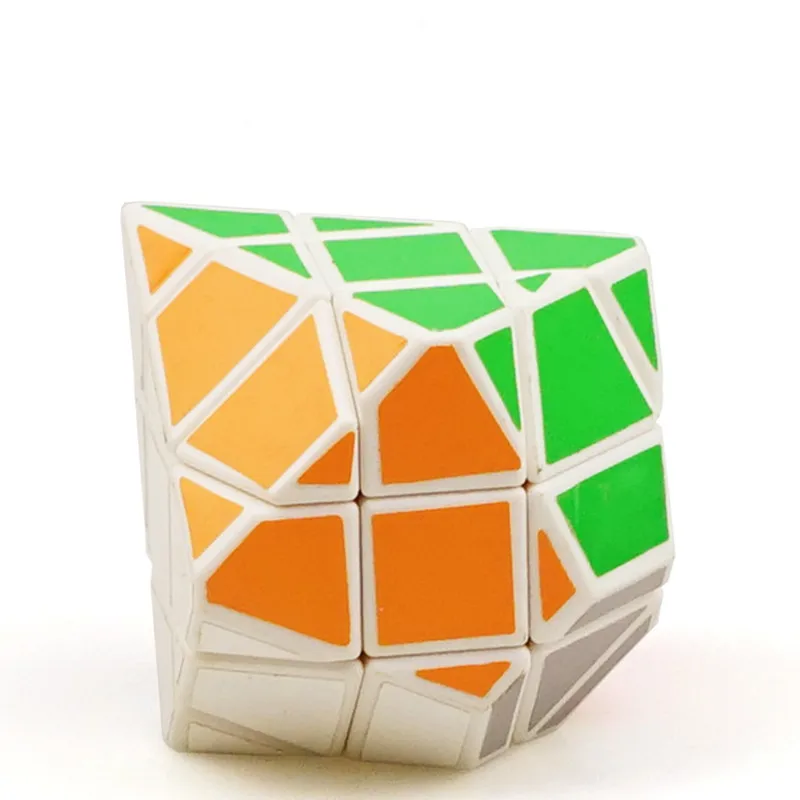 Brand New DianSheng Diamond Strange shape Magic Cube Puzzle 3D Educational Toy Good Gift For Children Black/White - Цвет: Белый