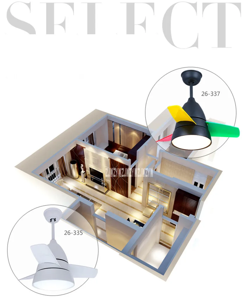 Детская комната потолочный вентилятор-светильник Гостиная мини вентилятор светильник s простой современный Спальня Ресторан 220v 65W