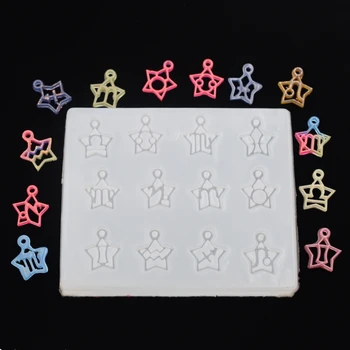 

12 constellations charms Silicone Mold Resin Silicone Mould handmade DIY Jewelry Making epoxy resin molds