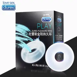 Durex кольцо удовольствия эрекция Extender петух кольцо пениса рукав задержки Целомудрие носилки эротические Святой взрослых Секс игрушки для