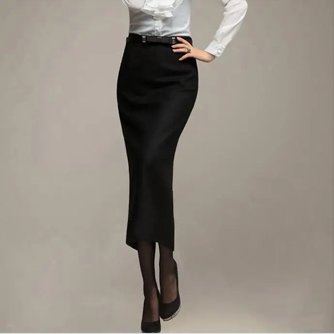 Женская шерстяная юбка карандаш Осень зима|skirt sports|pencil artskirt blouse |