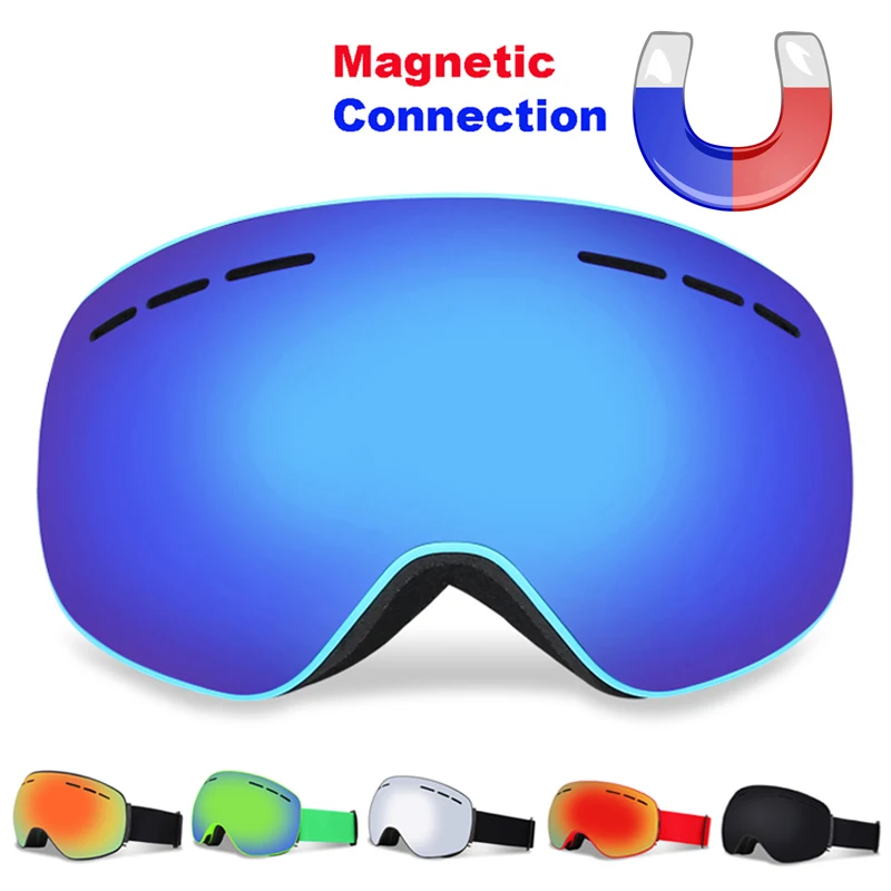 Buy LOCLE Ski Goggles Double Layers UV400
