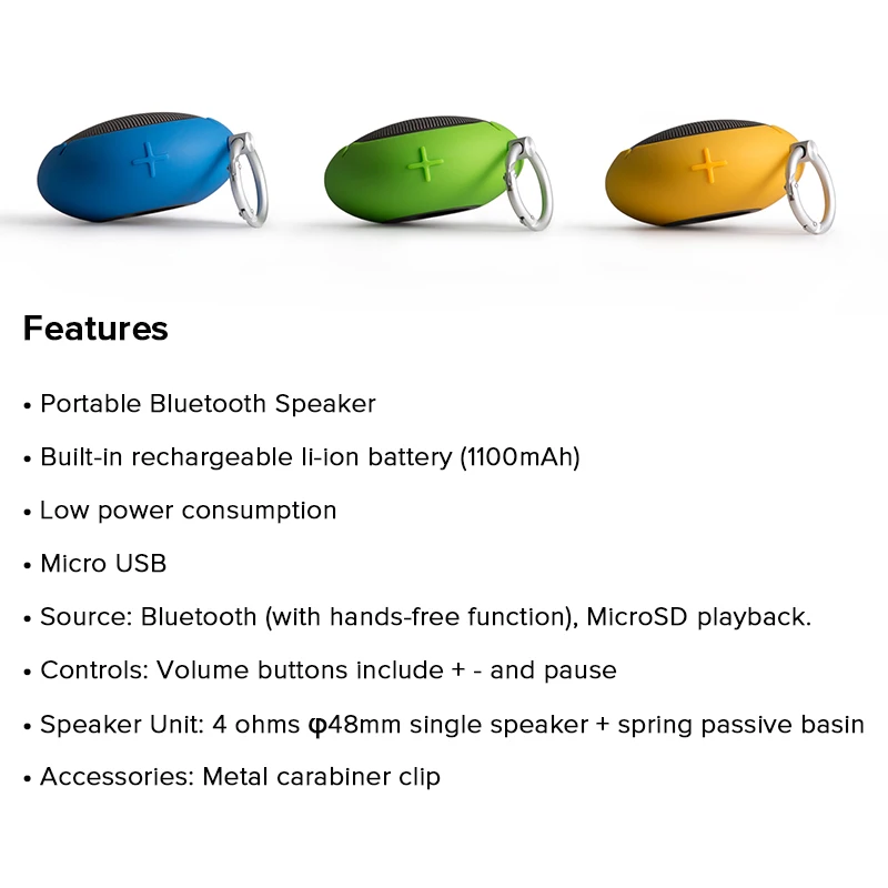 EDIFIER MP100 Bluetooth динамик защита от пыли и брызг портативный мини MicroSD