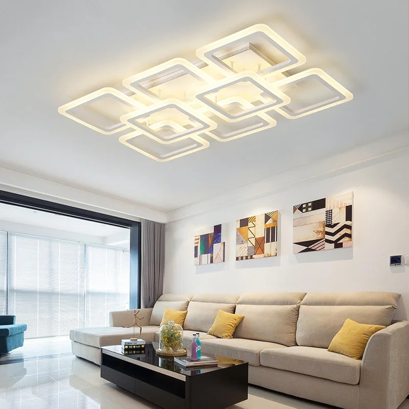 

Square Acrylic LED Ceiling Lights Living room bedroom dining room ceiling lamps Business & office Lighting fixture