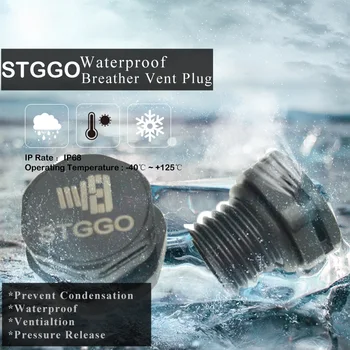 

M12*1.5 IP68 protective vents pressure balance valve IP69K waterproof Valve for LED or solar enclosure pressure release