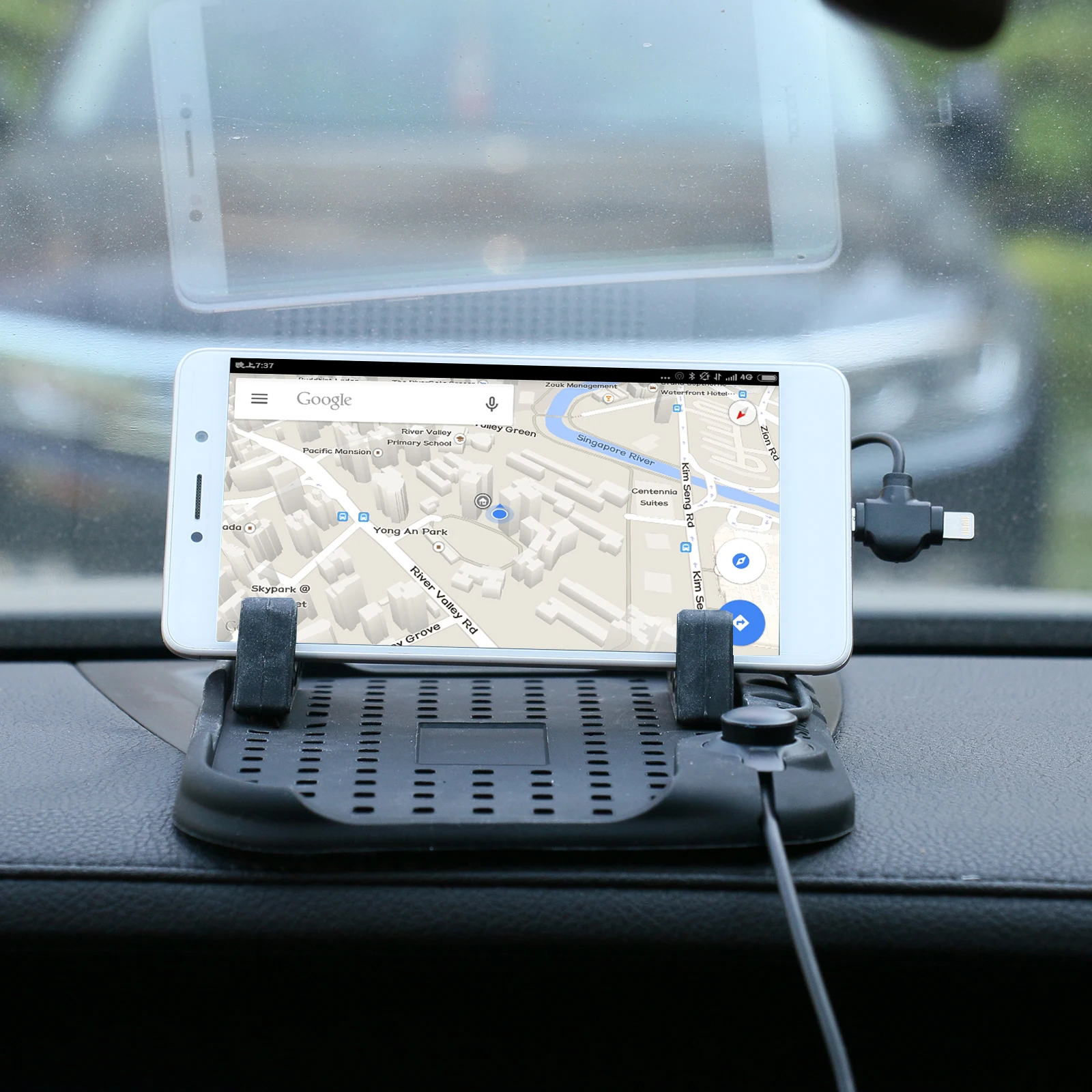 Mr Cartool Противоскользящий коврик автомобильный гаджет gps на приборной панели
