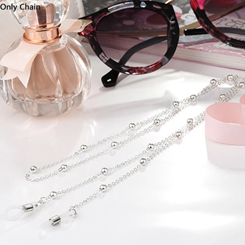 silver chain Zilead, женские очки с кошачьими глазами, полуоправа, Ретро стиль, женские очки с кристаллами и цепочкой, очки без линз, оправа для очков - Цвет оправы: silver chain