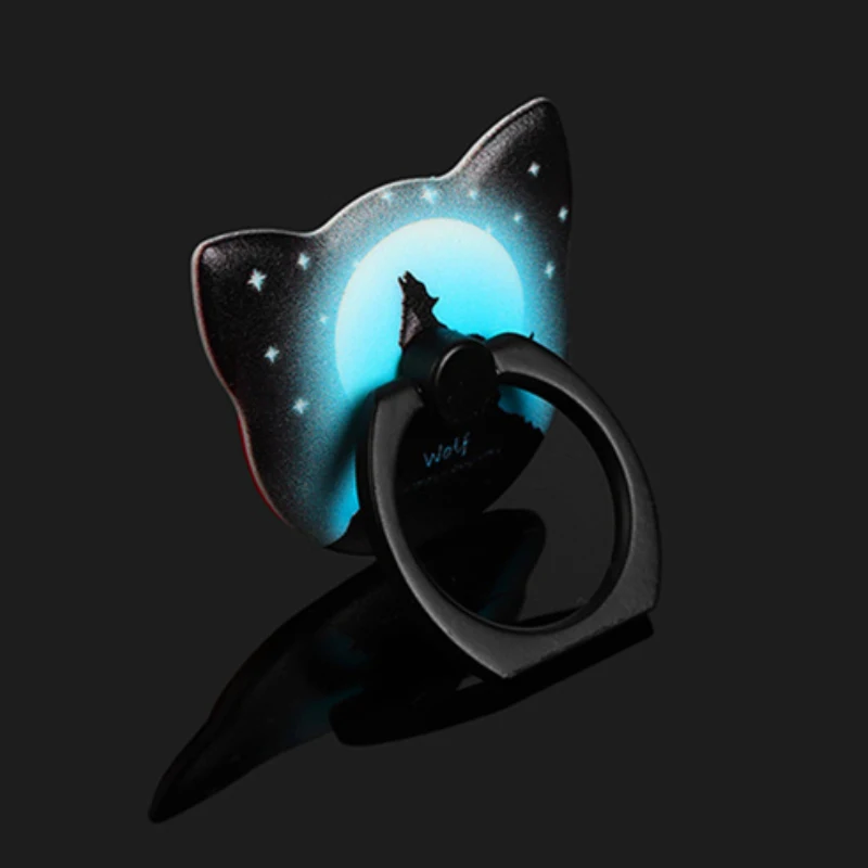 360 Degree Luminous Finger Ring Holder For iPhone 7 plus For Samsung For HUAWEI Mobile Phone Smartphone Stand