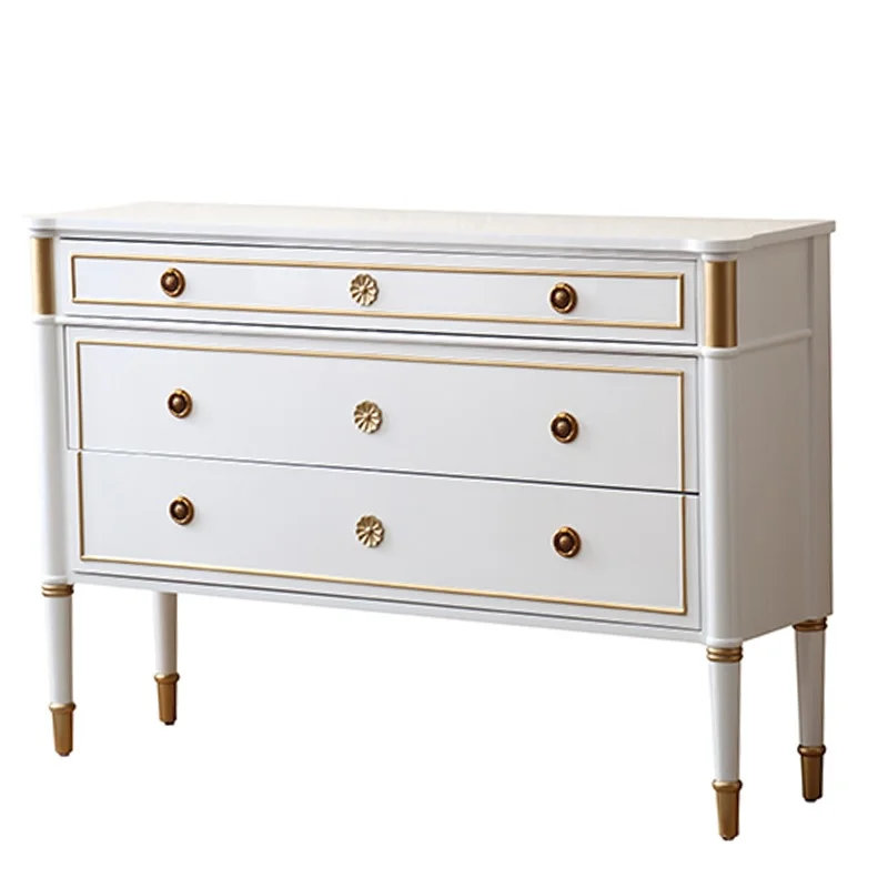 135 см(5") белый и золотой консольный шкаф/боковая мебель/черный золотой вариант - Цвет: Белый