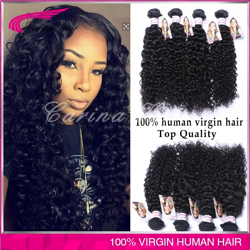 Top Quality 7a Brazilian Curly Hair Jerry Curl Kinky Curly Weave