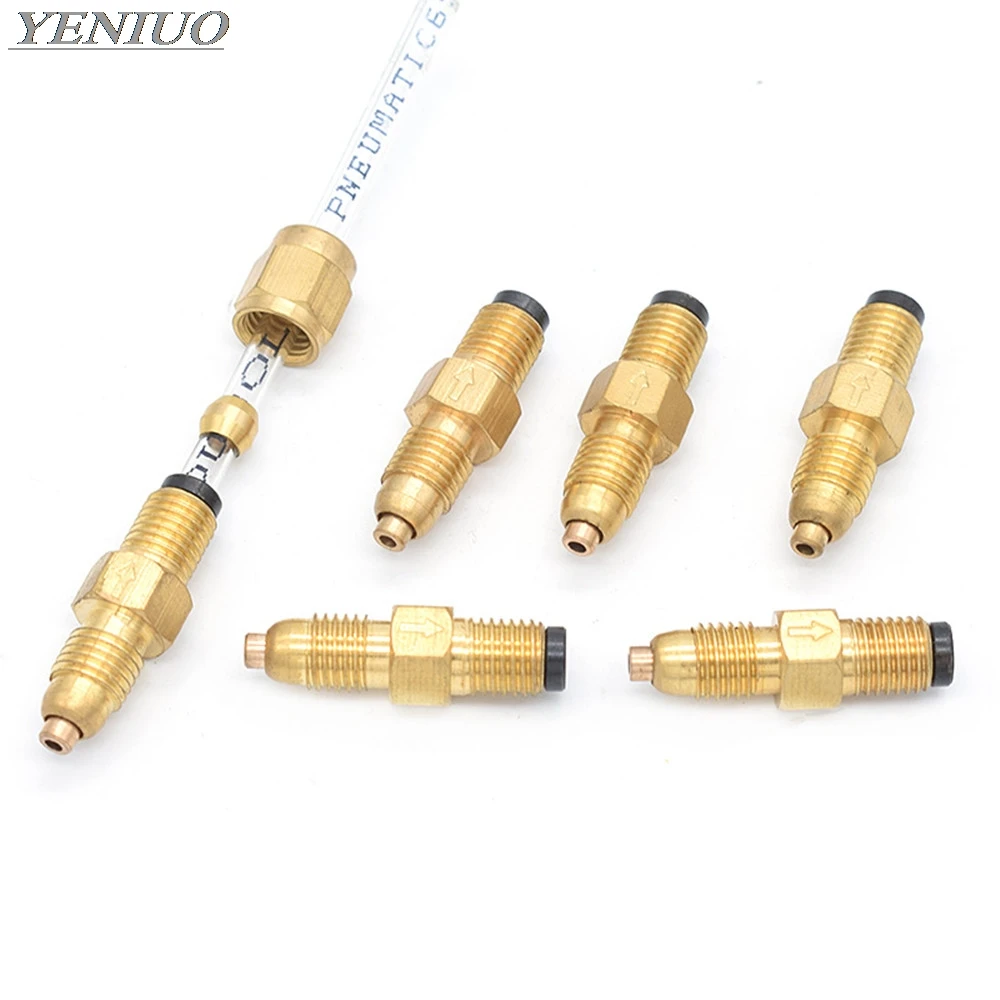

one-way valve DPC distributor Gauge parts for oil separator Oil pump tube Fittings CNC machine tool tubing 4mm Pipe Fittings