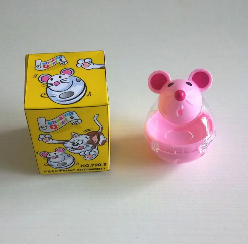 Pet Cat забавная игрушка-кормушка кошки-мышки форма еды прокатки утечки чаша дозатора питомца котенок щенок образовательная интерактивная игрушка