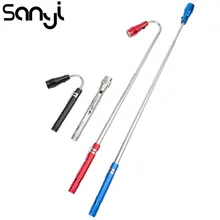 SANYI портативный мини Гибкий намагниченная головка Телескопический гибкий 3 светодиодный фонарь светильник-вспышка магнитный инструмент лампа светильник