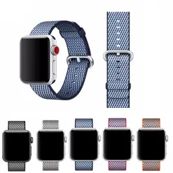 Спортивный тканый нейлоновый ремешок для мм apple watch band 42 мм 38 мм correas браслет тканевые наручные часы ремешок для iwatch 3 2 1