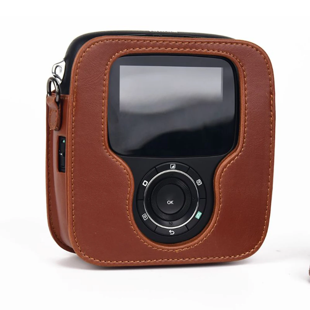 Сумка из искусственной кожи для камеры Instax Spuare SQ10/SQ20, Винтажный чехол с плечевым ремнем, защитный чехол для камеры