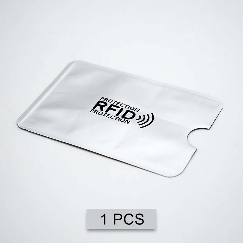 5 шт. Анти Rfid держатель для карт NFC Блокировка ридер замок ID банковский чехол для карт Защита металлический кредитный держатель для карт F052 - Цвет: 1 PCS card holder