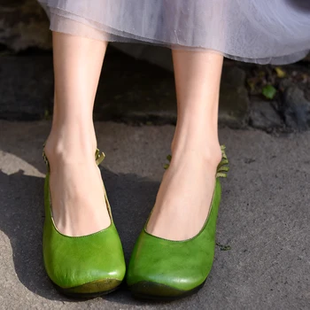 

Artmu Original Fringe Soft Soles Loafers Flats Shoes For Women Handmade Genuine Leather Round Toe Woman Casual Driving Shoes