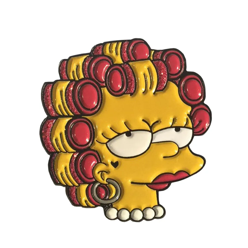 Эмалированный значок Lisa Simpson|Броши| |