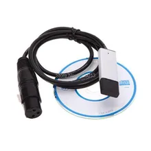 USB to DMX Interface Adapter LED DMX512 Studio Computer PC Stage Lighting Controller Dimmer for LED Moving Head/PAR LED/BEAM