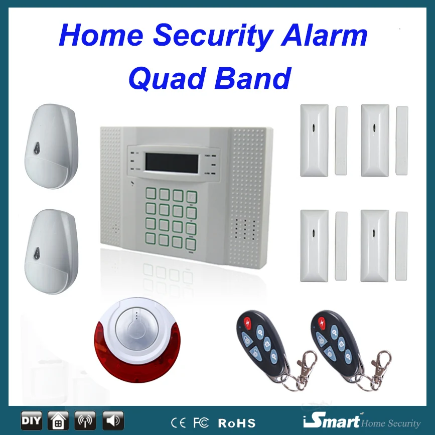 Good quality PSTN GSM Wireless Home Security Alarme Systems with Pet Friendly PIR Sensor and