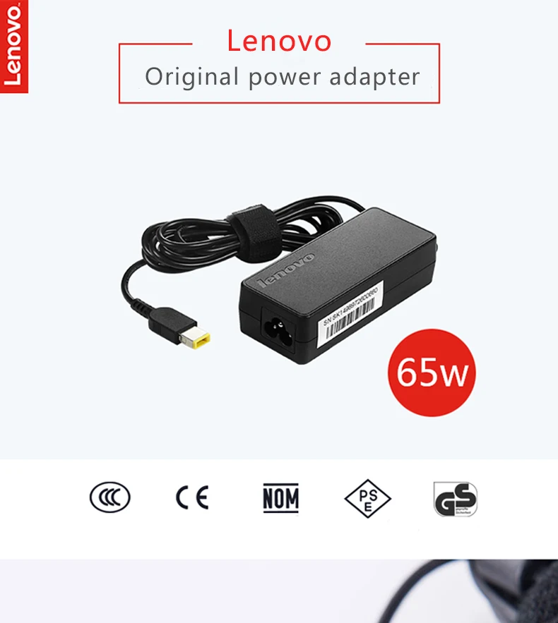 Lenovo 20V 3.25A 65 Вт AC Мощность адаптер ноутбука Зарядное устройство для E431 E531 S431 T440s T440 G410 G500 G505 ADLX65NDC3A