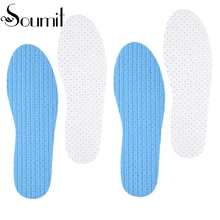 Soumit/1 пара хлопковых латексных стелек; эмульсионные стельки; дышащие впитывающие пот весенние стельки для обуви; Chaussure; спортивные стельки