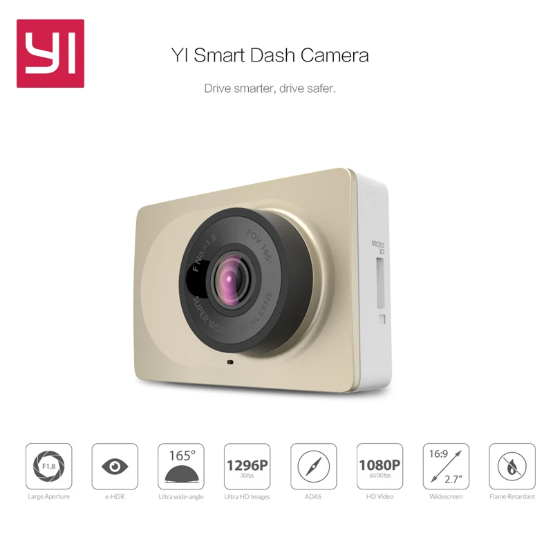 imágenes para Venta caliente Xiaoyi YI Edición Internacional Inteligente Coche Dvr Camer Rociada con 1080 P 60fps 165 "2.7 inch ADAS Recordatorio de Seguridad WiFi imágenes para Venta caliente Xiaoyi YI Edición Internacional Inteligente Coche Dvr Camer Rociada con 1080 P 60fps 165 "2.7 inch ADAS Recordatorio de Seguridad WiFi