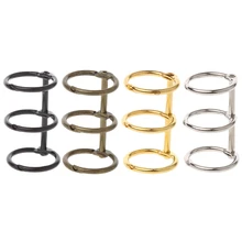 DIY металлический зажим 3 отверстия для колец для тетрадь вкладыш дневник фотоальбом переплет