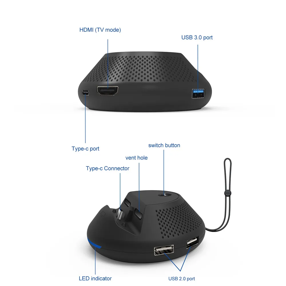 تحويل جهاز شحن لنينتندو التبديل وحدة التبديل شحن USB 3.0 التلفزيون محول HDMI حامل جبل صندوق عرض محطة