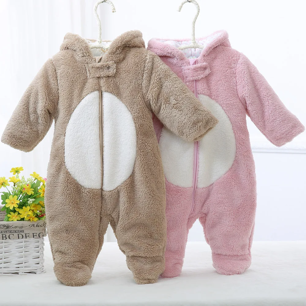 Baby clothes rompers infant new born baby clothes winter warm kids