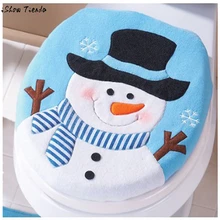 Мода крышка для унитаза Рождественское украшение Снеговик крышка одна крышка для унитаза 2,861