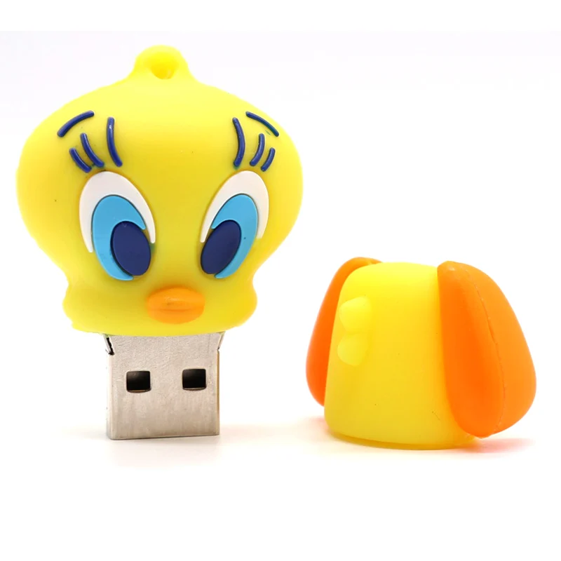 Pendrive cartoon Tweety DUCK usb stick pendrive 4GB 8GB16GB 32GB 64GB cute memory stick mini computer gift usb flash drive