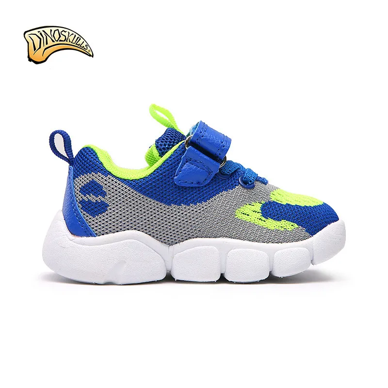 Spring Baby Boys Shoes with Lights Dinosaur Led Kids Light Up Shoes Mesh Breathable Glowing Sneakers Children Sports Trainers
