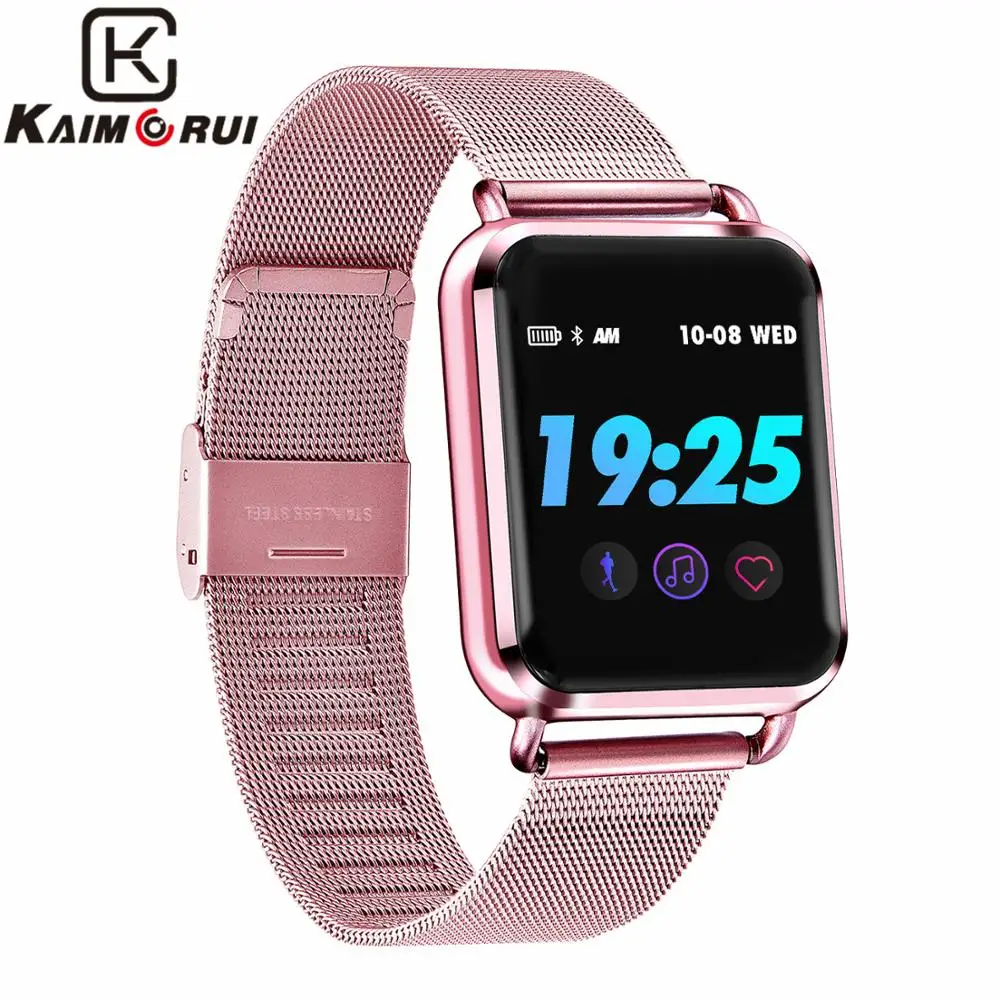 Smart Watch Q9 Women Heart Rate Smart Bracelet Pedometer Bluetooth Smart Fitness Tracker Leather Band for Android IOS Phone