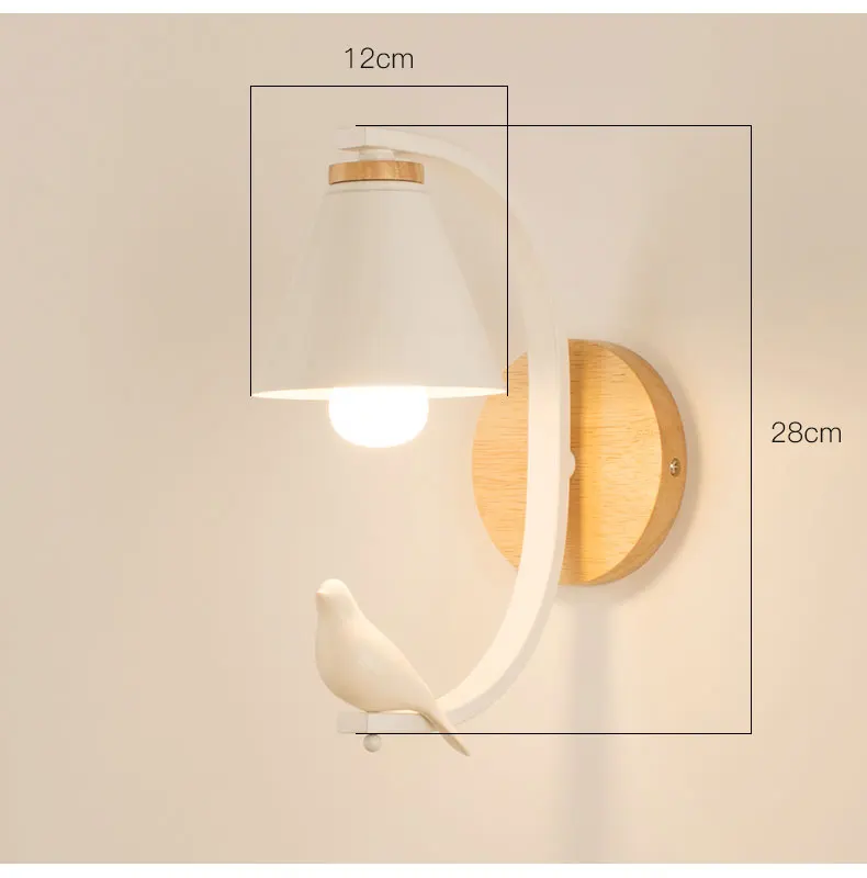 Настенный светильник для спальни в скандинавском стиле, настенный светильник для коридора, балкона, современный минималистичный прикроватный светильник, светодиодный декоративный светильник