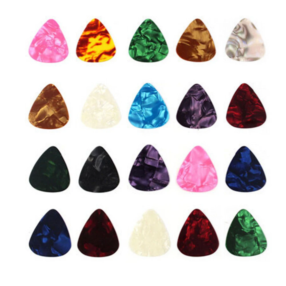 10pcs/Set Guitar Picks Multi Smooth ABS Custom Acoustic Electric Guitarra Plectrum Accessories Musical Instrument