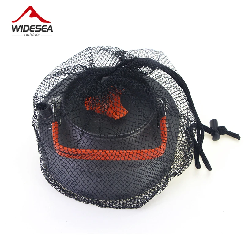 Widesea coffe hervidor 1.1L hervidor acampar al aire libre para acampar vajilla conjunto vajilla viajes picnic al aire libre