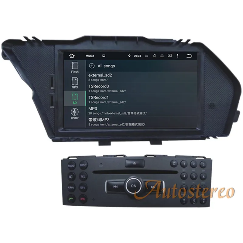 Android 6,0 7,1 dvd-плеер автомобиля gps Навигация стерео радио для MERCEDES-BENZ Mercedes-Benz GLK 2008-2010 авто Bluetooth