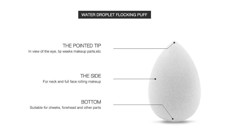 O.TWO.O бархат макияж Губка из микроволокна пух поверхности Косметическая пуховка буфами на рукавах порошок отбеливающий увлажняющий bb-крем