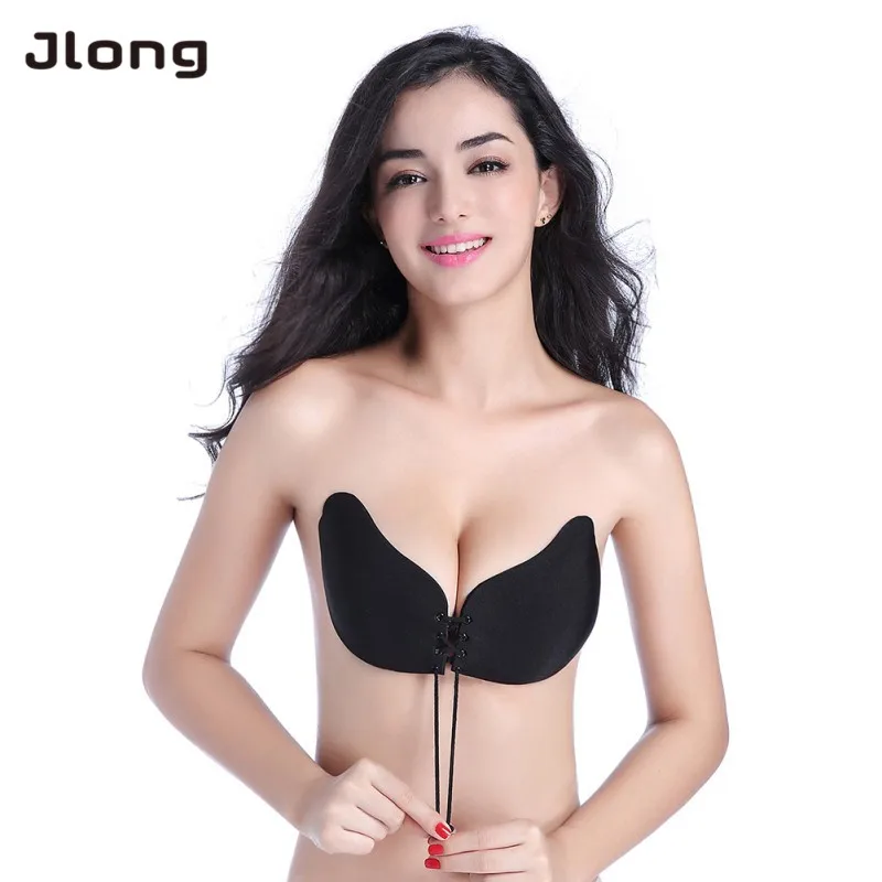 

Women Sexy Underwear Adhesive Silicone Backless Wedding Bralette Invisible Bras Push Up Seamless Strapless Bra